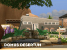 Sims 4 — Domus desertum - No CC by iamchrisep — Modern camper, staying in a deserted city near a wonderful oasis with a