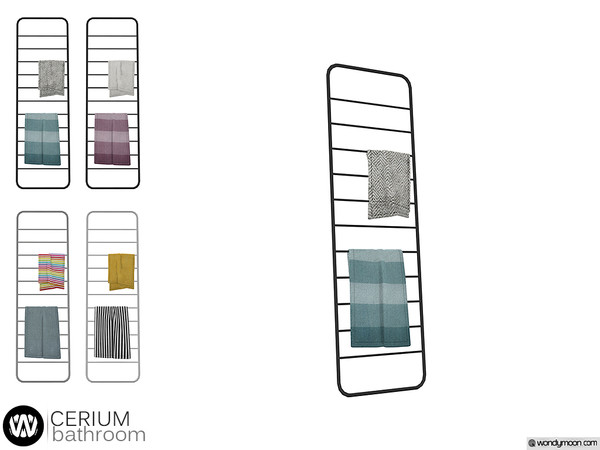 Sims 4 — Cerium Towel Holder by wondymoon — - Cerium Bathroom - Towel Holder - Wondymoon|TSR - Creations'2019