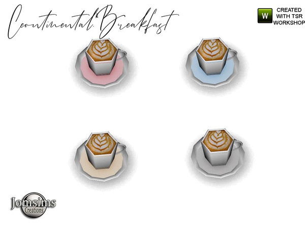Sims 4 — Continental breakfast coffee by jomsims — Continental breakfast coffee