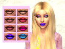 Sims 4 — Glossy Lips by 3NN — Beautiful glossy lips with 8 swatches Thankyou for downloading and enjoy! :)