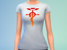 Sims 4 — Fullmetal Alchemist T-Shirt (7 Variations) by Adys_004 — Fullmetal Alchemist T-Shirt in 7 variations. It is only