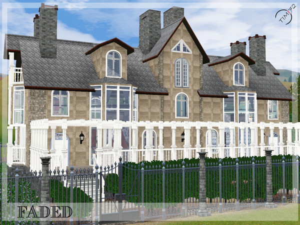 Sims 3 — Faded by timi722 — Old style home for a medium family. The Faded has a large livingroom with fireplace,