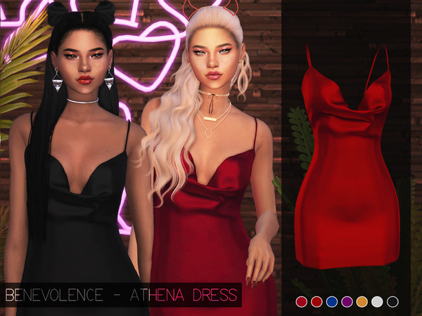 Sims 4 — Benevolence - Athena Dress by Benevolence-c — - Comes in 7 swatches - New Mesh by me - Custom Thumbnail