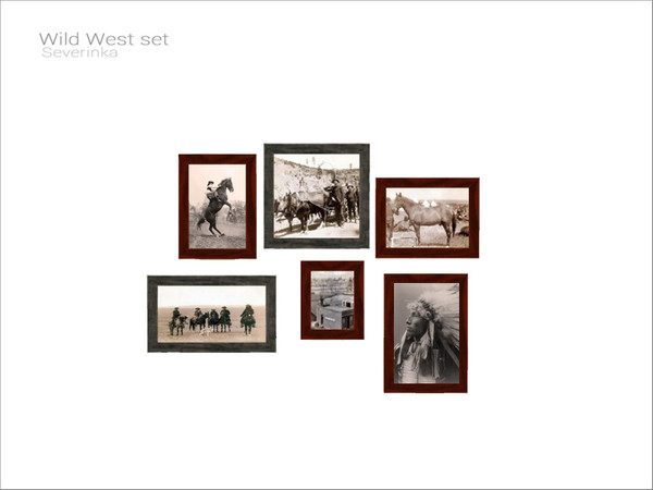 Sims 4 — [WildWest] - photo collage by Severinka_ — Collage of old photos From the set 'WildWest' Build / Buy category:
