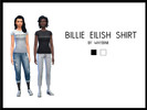 Sims 4 — Billie Eilish Shirt by whybink — This is a special shirt for al the Billie Eilish fans out there. Hope you are
