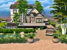 Sims 4 — Brown Corner Cove (No CC) by Simshouse1462 — This house is build with most brown color. Including 1 bedroom and