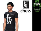 Sims 4 — GM Grand Master Chess T-Shirt 02 by Rock_Warrior_Games — GM Grand Master Chess T-Shirt 02