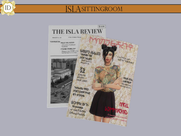 Sims 4 — ISLA Magazines by ISLA_Design — Magazines to read the latest news, updates of the SimWorld. Price: $19 Location: