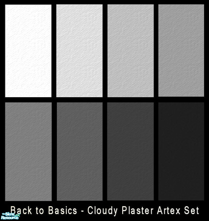 Sims 2 — Back to Basics - Cloudy Plaster Set by Creative Sim — Setting up your new home on a tight budget? Struggling to