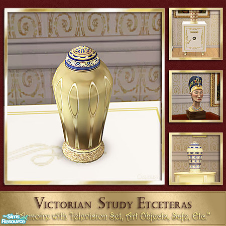 Sims 2 — Victorian Study Etceteras - Gold Urn by Cashcraft — Etceteras, additional furnishings and decorative pieces for