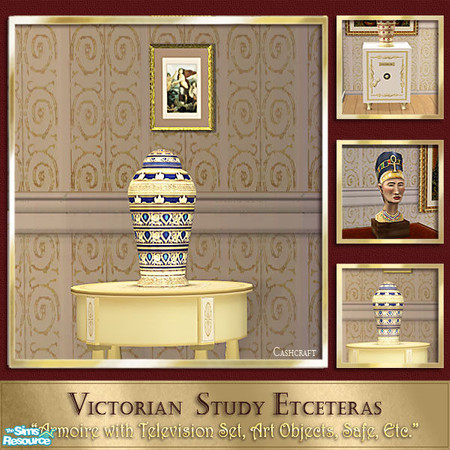 Sims 2 — Victorian Study Etceteras - Urn Blue by Cashcraft — Etceteras, additional furnishings and decorative pieces for