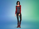 Sims 4 — SophieCC - Rock Chick Top by leweasel — Long sleeve top with tank top overlay (ideal for teens)