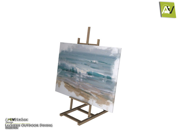 Sims 4 — Lachesis Easel With Painting by ArtVitalex — - Lachesis Easel With Painting - ArtVitalex@TSR, Apr 2019