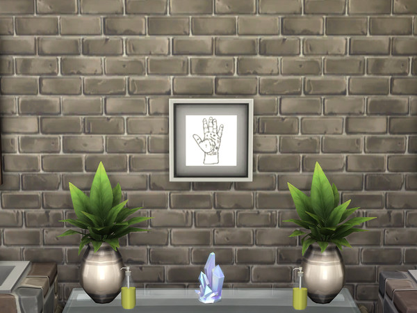 Sims 4 — Framed Palm Reading Chart by Simder_Talia — A framed palm reading chart for your sim's wall. 