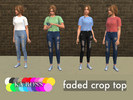 Sims 4 — Faded Crop Top (Base Game Recolour) by KAROSS — A basic recolour of the most underrated base game mesh. 21