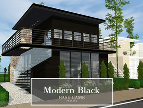 Sims 3 — Modern Black by Pralinesims — Base game NO EP's and SP's