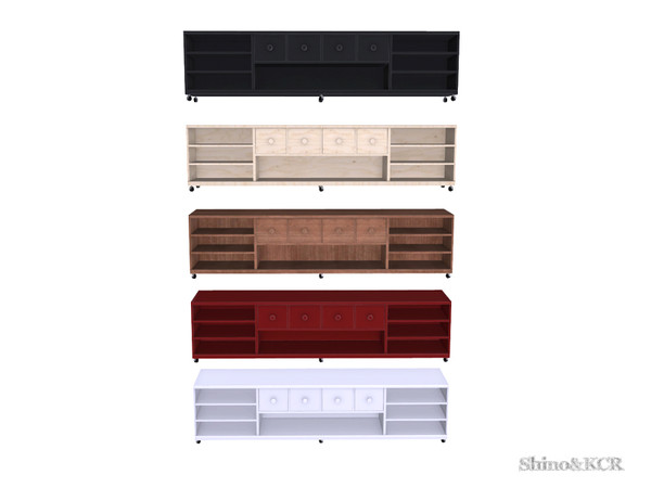 Sims 4 — Dining Mona - Sideboard by ShinoKCR — Industrial Style Dining with 4 different Dining Chairs find it in End