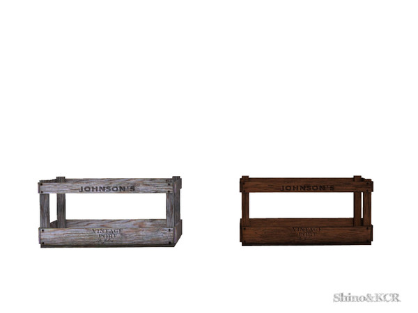 Sims 4 — Dining Mona - Wood Crate 2 by ShinoKCR — Industrial Style Dining with 4 different Dining Chairs find it under