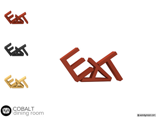 Sims 4 — Cobalt Eat Decor by wondymoon — - Cobalt Dining Room - Eat Decor - Wondymoon|TSR - Creations'2019