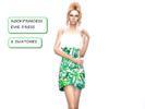 Sims 4 — Evie Dress by RockPrincess2 — Dress Without HQ mod 8 swatches
