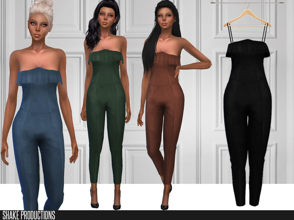 Sims 4 — ShakeProductions 270 - Jumpsuit by ShakeProductions — Full Body/Jumpsuits New Mesh All LODs Handpainted 16