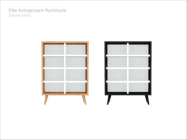 Sims 4 — [Elle livingroom] - shelf by Severinka_ — Shelf / cupbourd From the set 'Elle livingroom furniture' Build / Buy