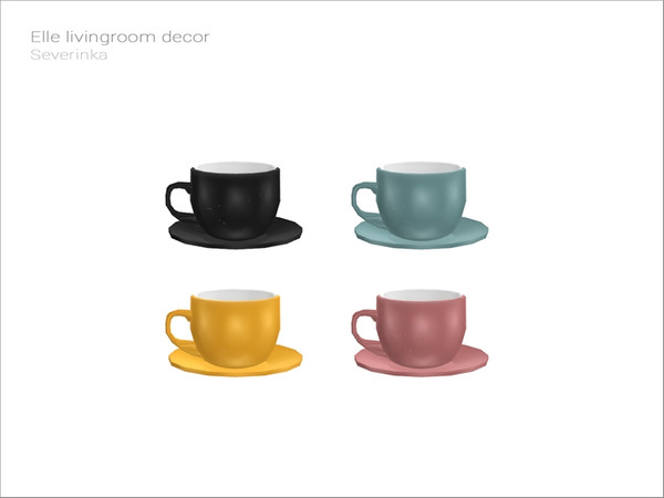 Sims 4 — [Elle livingroom] - cup by Severinka_ — Cup From the set 'Elle livingroom decor' Build / Buy category: Decor /