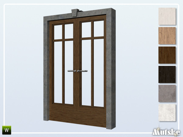 Sims 4 — Boise Door Glass 2x1 by Mutske — This door is part of the Boise Constructionset. Made by Mutske@TSR. 