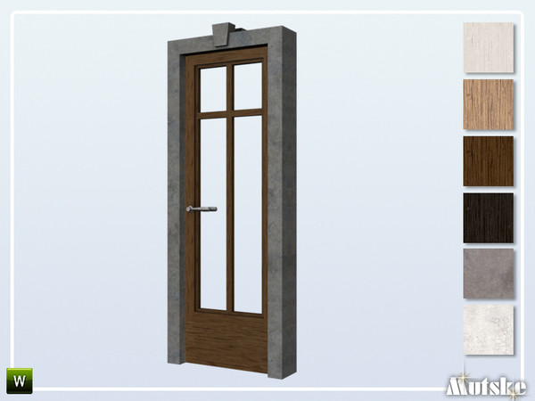 Sims 4 — Boise Door Glass Single 2x1 by Mutske — This door is part of the Boise Constructionset. Made by Mutske@TSR. 