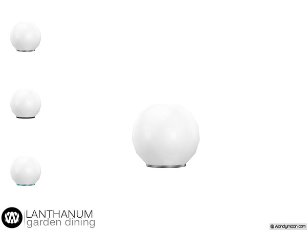 Sims 4 — Lanthanum Garden Lamp by wondymoon — - Lanthanum Garden Dining - Garden Lamp - Wondymoon|TSR - Creations'2019