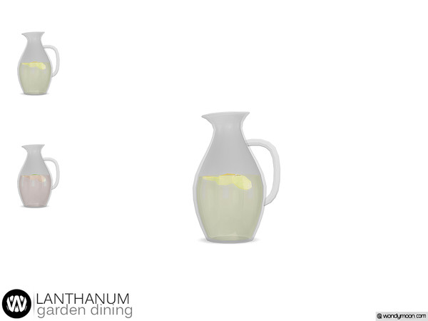 Sims 4 — Lanthanum Lemonade Carafe by wondymoon — - Lanthanum Garden Dining - Lemonade Carafe - Wondymoon|TSR -