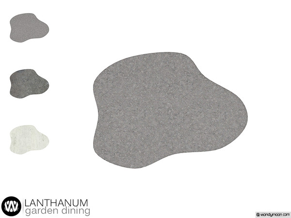 Sims 4 — Lanthanum Stone Floor - Big by wondymoon — - Lanthanum Garden Dining - Stone Floor - Big - Wondymoon|TSR -