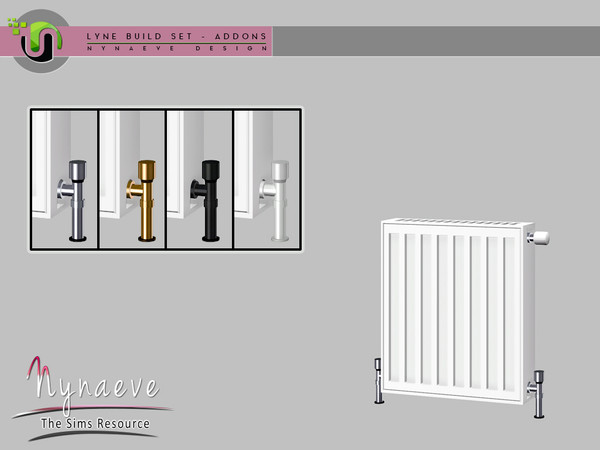 Sims 4 — Lyne Build Addons - Radiator - 1x1 by NynaeveDesign — Lyne Build Addons - Radiator - 1x1 Located in Decor -