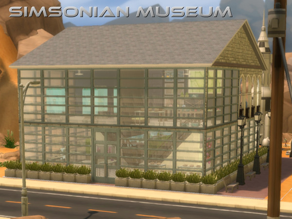 Sims 4 — Simsonian Museum by Alex_Harris — Simsonian Museum is the home of the world's largest collection of fossils,
