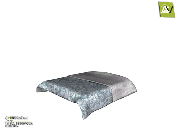 Sims 4 — Tilda Bed Blanket by ArtVitalex — - Tilda Bed Blanket - ArtVitalex@TSR, May 2019