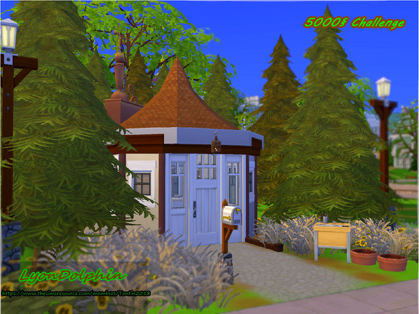 Sims 4 —  by Tontin2018 — A small and simple house, built with 5000 Simoleones, valid for a sims, with outdoor activity