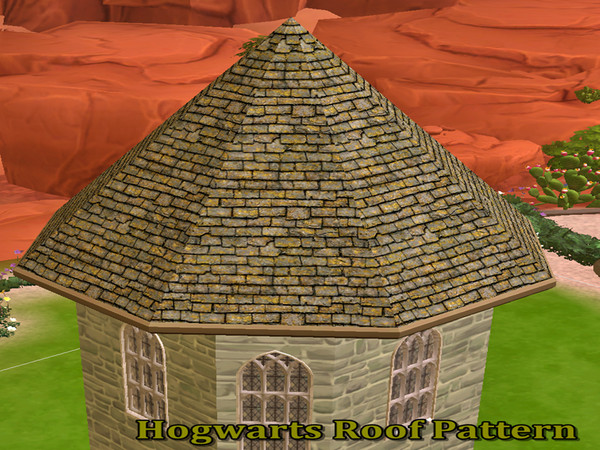 Sims 4 — Hogwarts Roof by josiph031 — This is converted Hogwarts Roof from PC game, Harry Potter and Deathly Hallows part