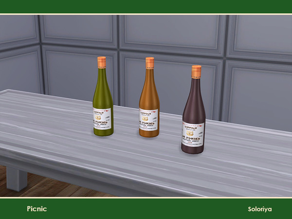 Sims 4 — Picnic. Nectar by soloriya — Decorative nectar. Part of Picnic set. 2 color variations. Category: Decorative -