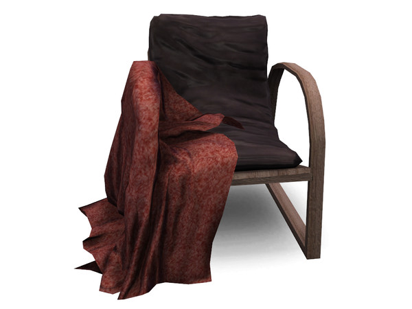 Sims 4 — Deja Chair Blanket by sim_man123 — A throw blanket to fit over the arm of my Deja Living Chair.