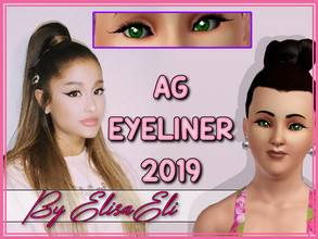 Sims 3 — AG Eyeliner 2019 by elisaeli1 — This is an inspired Eyeliner, in Ariana Grande in the year 2019, the American