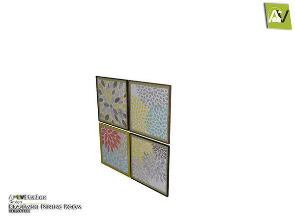 Sims 4 — Krajewski Paintings Quadruple by ArtVitalex — - Krajewski Paintings Quadruple - ArtVitalex@TSR, May 2019