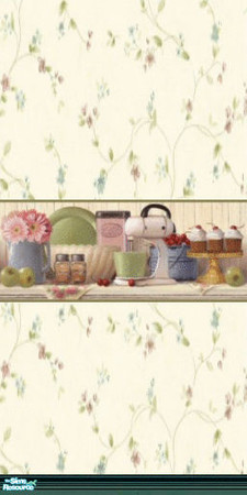 Sims 2 — Appliances green kitchen - flowers by Astarta — Green kitchen by Astarta.