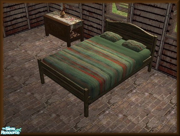 Sims 2 — Pitiful Pearl Bedding 4 by galilea — Old, shabby and worn bedding for that poor, poor Sims that lives in a