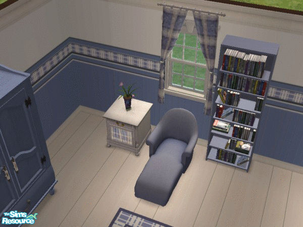 Sims 2 — Highland Blue Bedroom Set - Lounge by socgrrrl725 — Part of the Highland Blue Bedroom Set. Created by