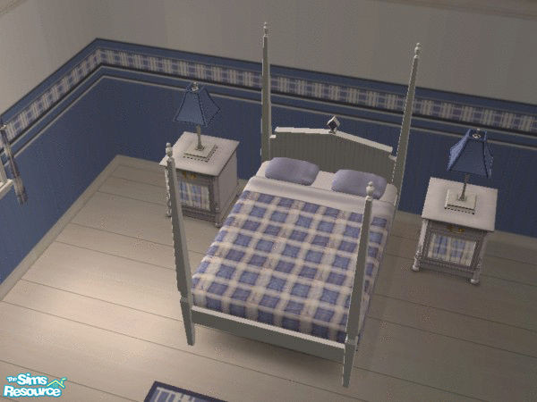 Sims 2 — Highland Blue Bedroom Set - Bedding by socgrrrl725 — Part of the Highland Blue Bedroom Set. Created by