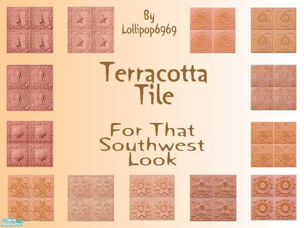 Sims 2 — Terracotta Floor set by lollipop6969 — A set of terracotta flooring for indoor and outdoor use. For that