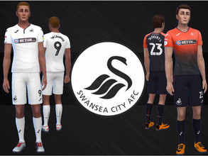 Sims 4 — Swansea City AFC Kit 2018/19  fitness needed by RJG811 — Swansea City AFC Kit 2018/19 jerseys -Oli McBurnie,