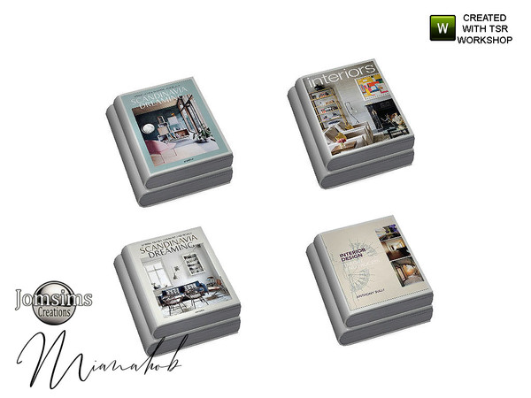 Sims 4 — Mianahob living room part2 books deco3 by jomsims — Mianahob living room part2 books deco3