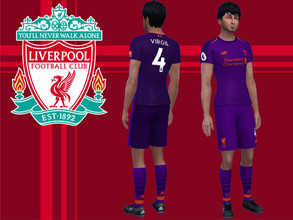 Sims 4 — Liverpool FC away kit 2018/19  fitness needed by RJG811 — Liverpool FC away kit 2018/19 Jerseys -Virgil van