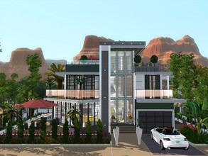 Sims 3 — Maryl Lissacs by Onyxium — On the first floor: Living Room | Dining Room | Kitchen | Bathroom | Garage On the